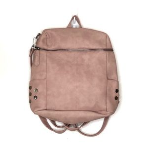 Mauve Backpack with Chrome Hardware